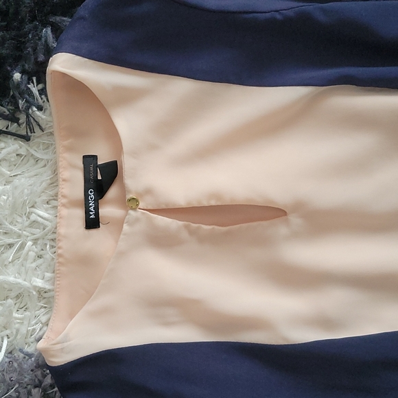 MANGO pleated, flowy dress - Picture 2 of 4